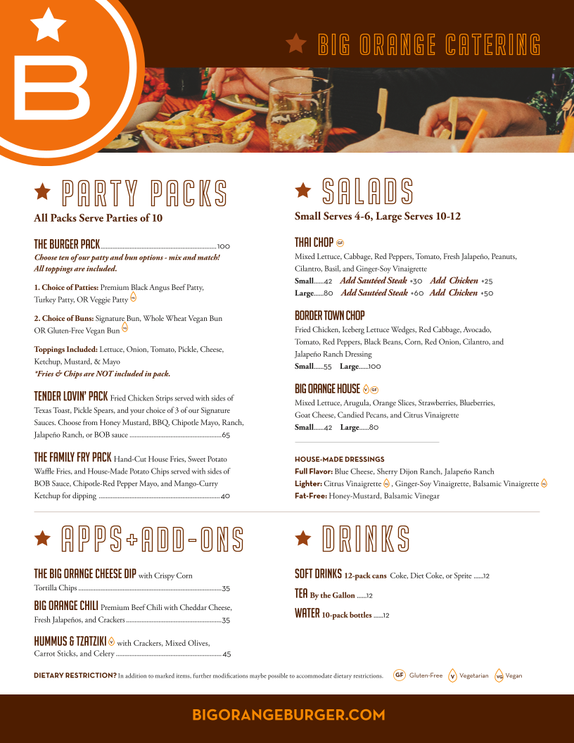 Menu Big Orange | Rogers-2